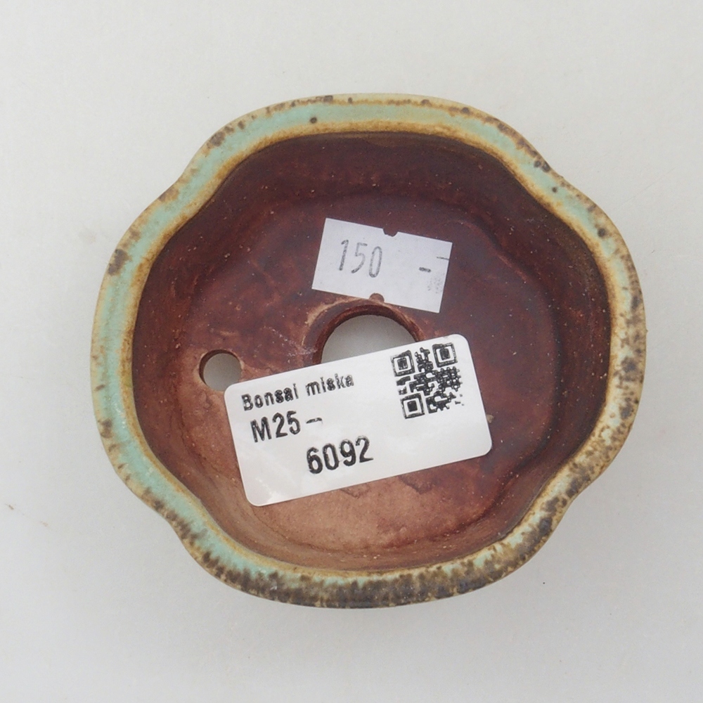 Bonsaischale aus Keramik 10 x 8,5 x 4 cm, braun
