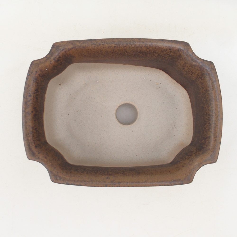 Bonsaischale H01 - 12 x 9 x 5 cm - braun
