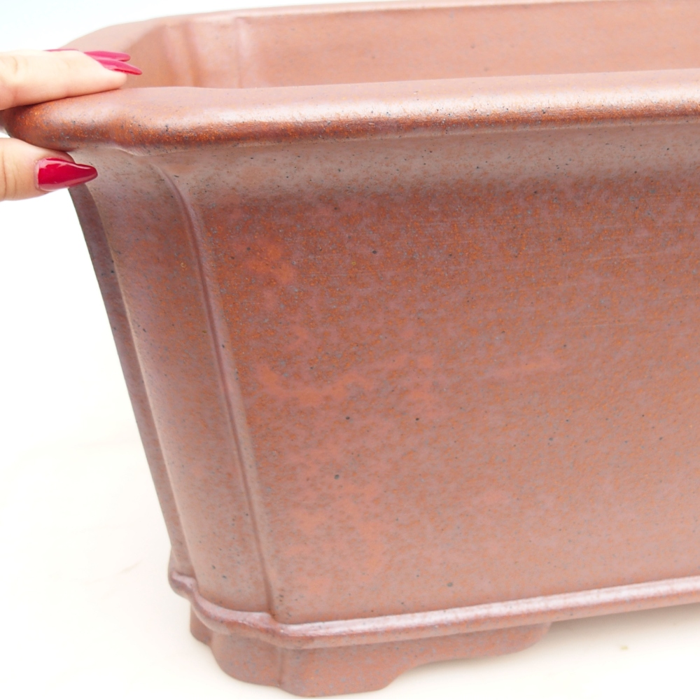 Bonsaischale aus Keramik 61,5 x 47,5 x 26 cm , Farbe Metall - NUR PERSÖNLICHE ABHOLUNG oder Palettentransport