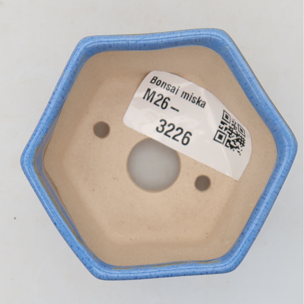 Keramik-Bonsai-Schale, 7 × 6 × 4,5 cm, Farbe: Blau