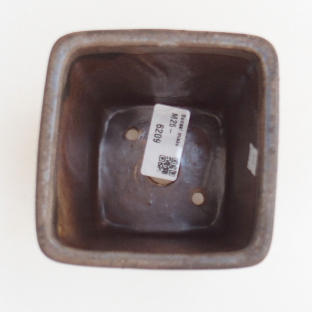 Bonsaischale aus Keramik 10 x 10 x 12 cm, braun