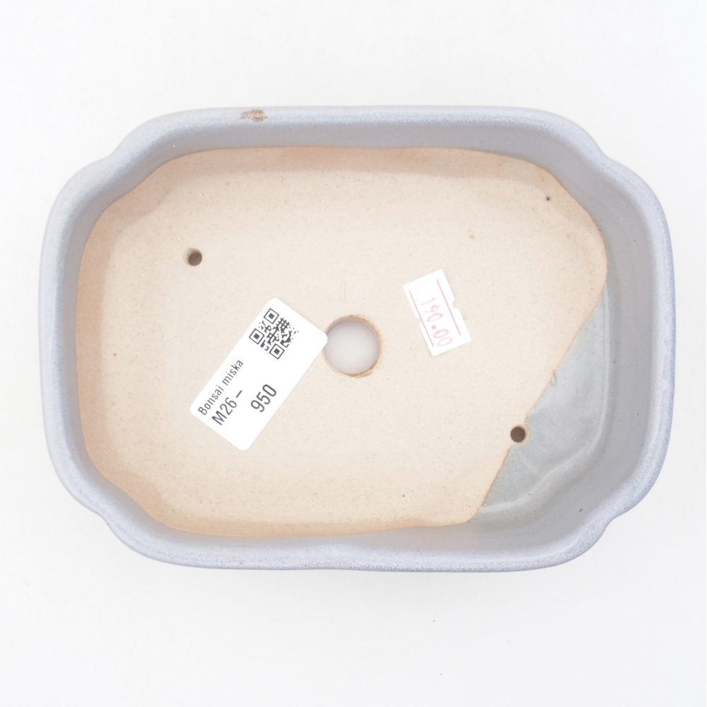 Bonsaischale aus Keramik 15,5 x 11,5 x 4 cm, Farbe blau