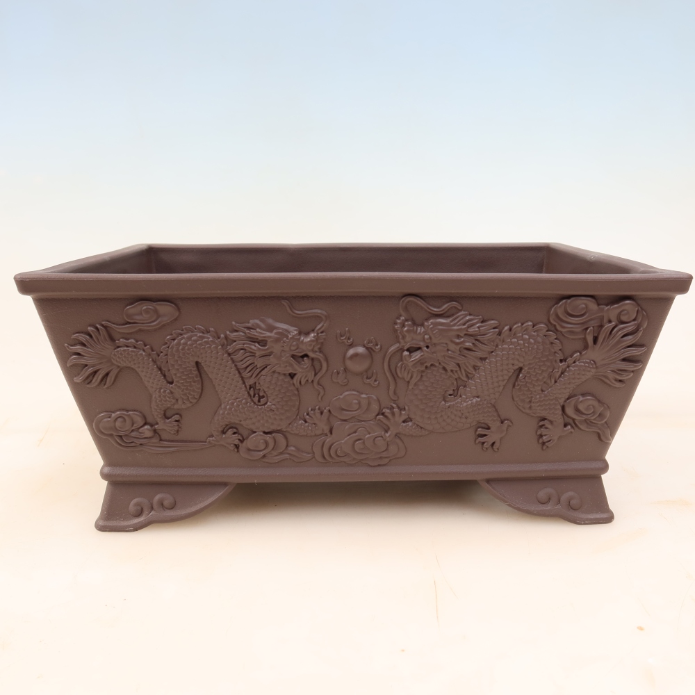 Bonsai-Schale aus Kunststoff MP-37, braun – 28 x 19 x 11,5 cm 