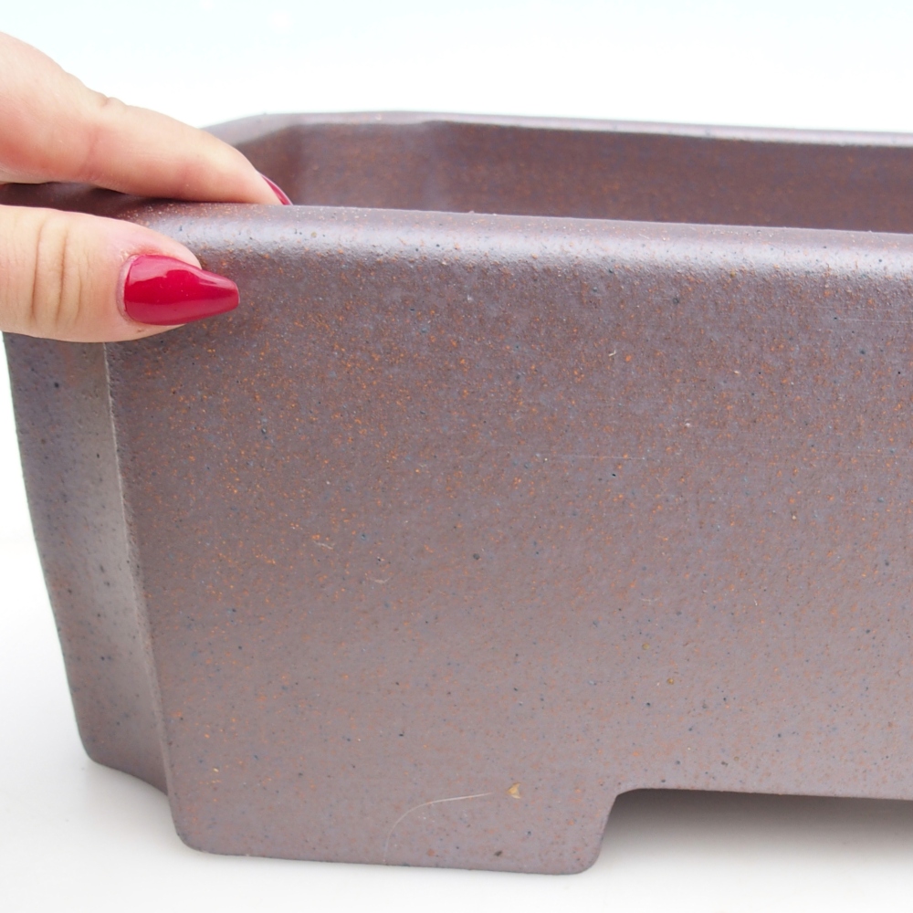 Bonsaischale aus Keramik 44 x 27 x 13 cm , Farbe Metall - NUR PERSÖNLICHE ABHOLUNG oder Palettentransport