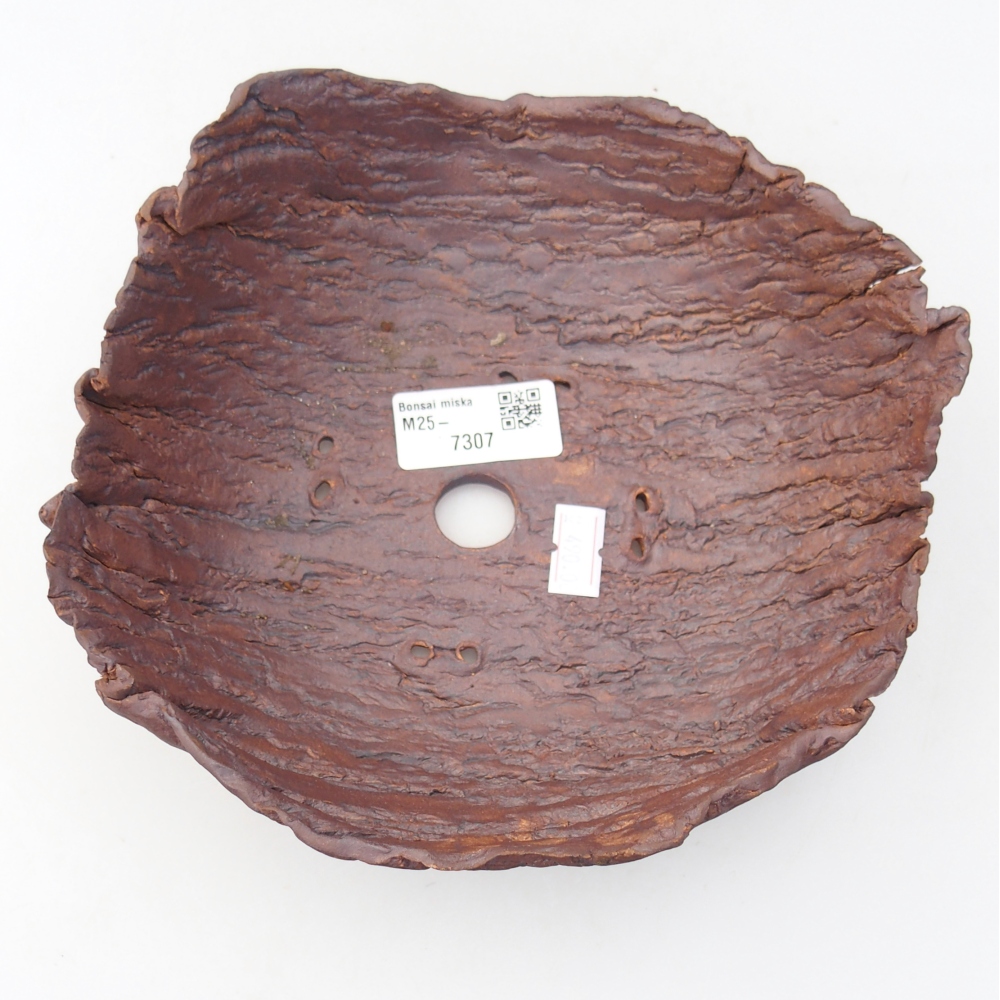 Keramikschale 20 x 17,5 x 7 cm , Farbe braun