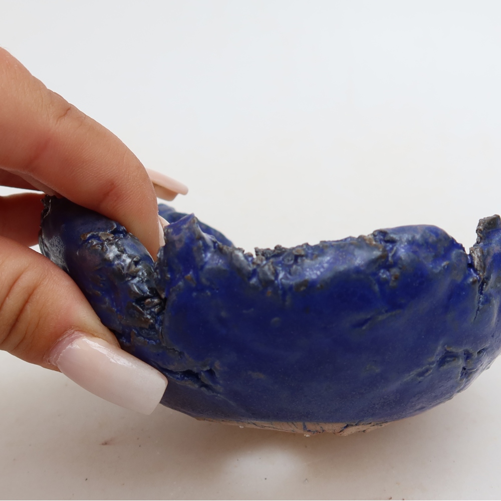 Keramikschale  11,5 x 10,5 x 5,5 cm, Farbe: Blau