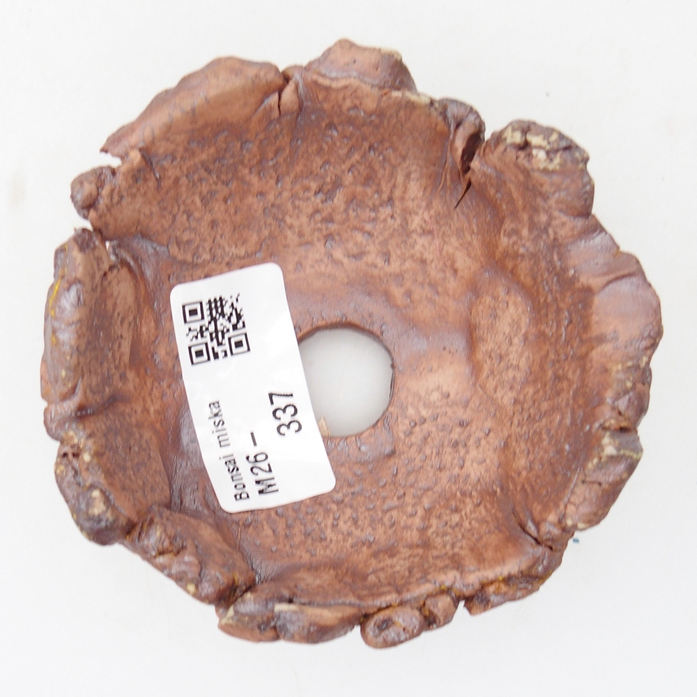 Keramikschale 9 x 9 x 4,5 cm , Farbe braun