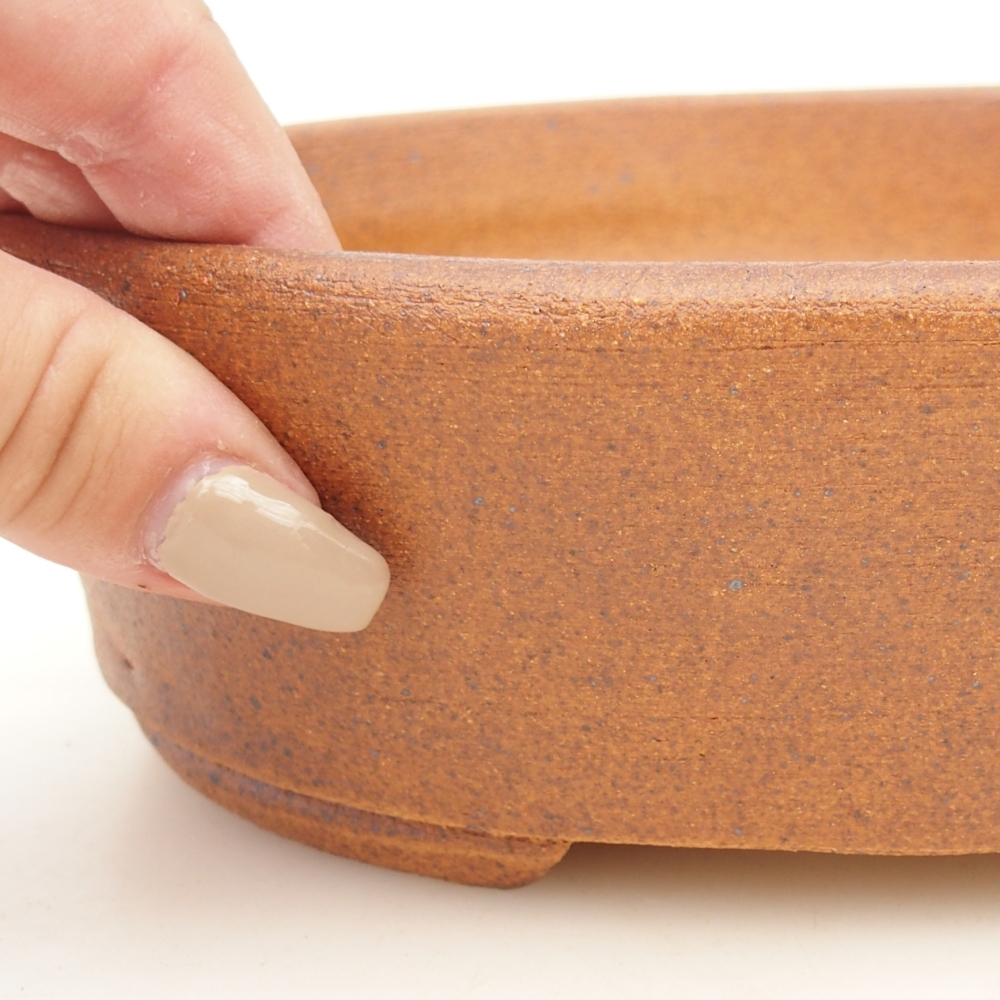 Bonsaischale 19,5 x 16 x 6 cm , Farbe braun