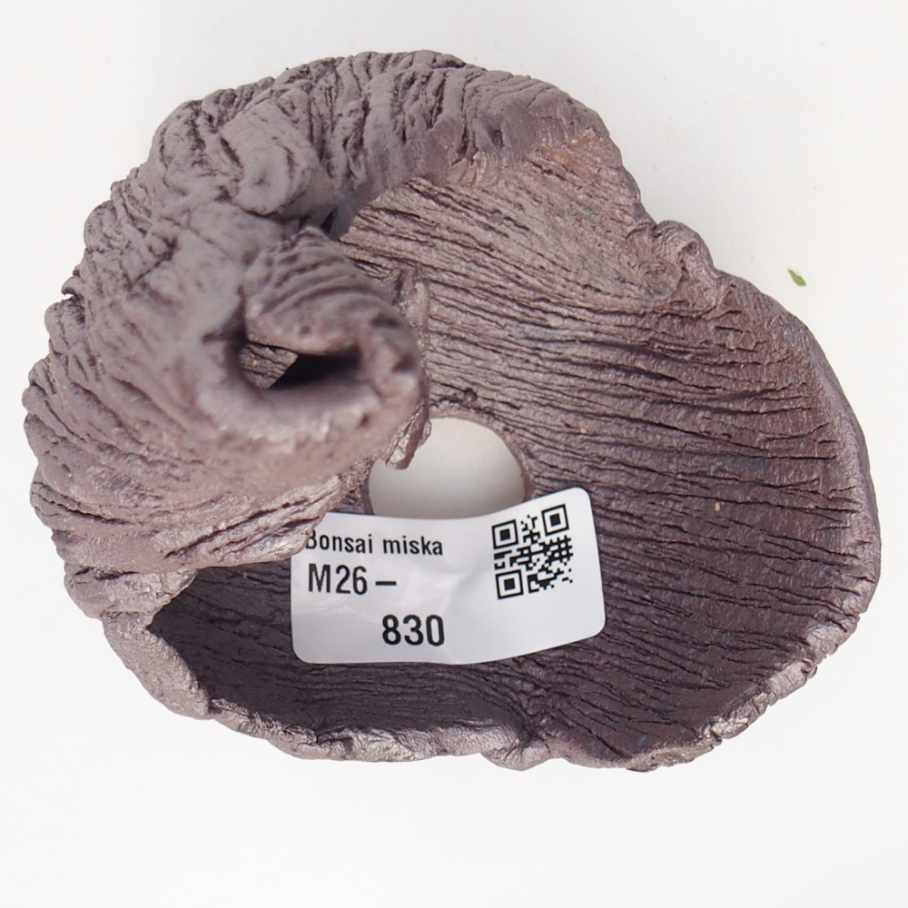 Keramikschale 8 x 9 x 12,5 cm , Metallic-Farbe