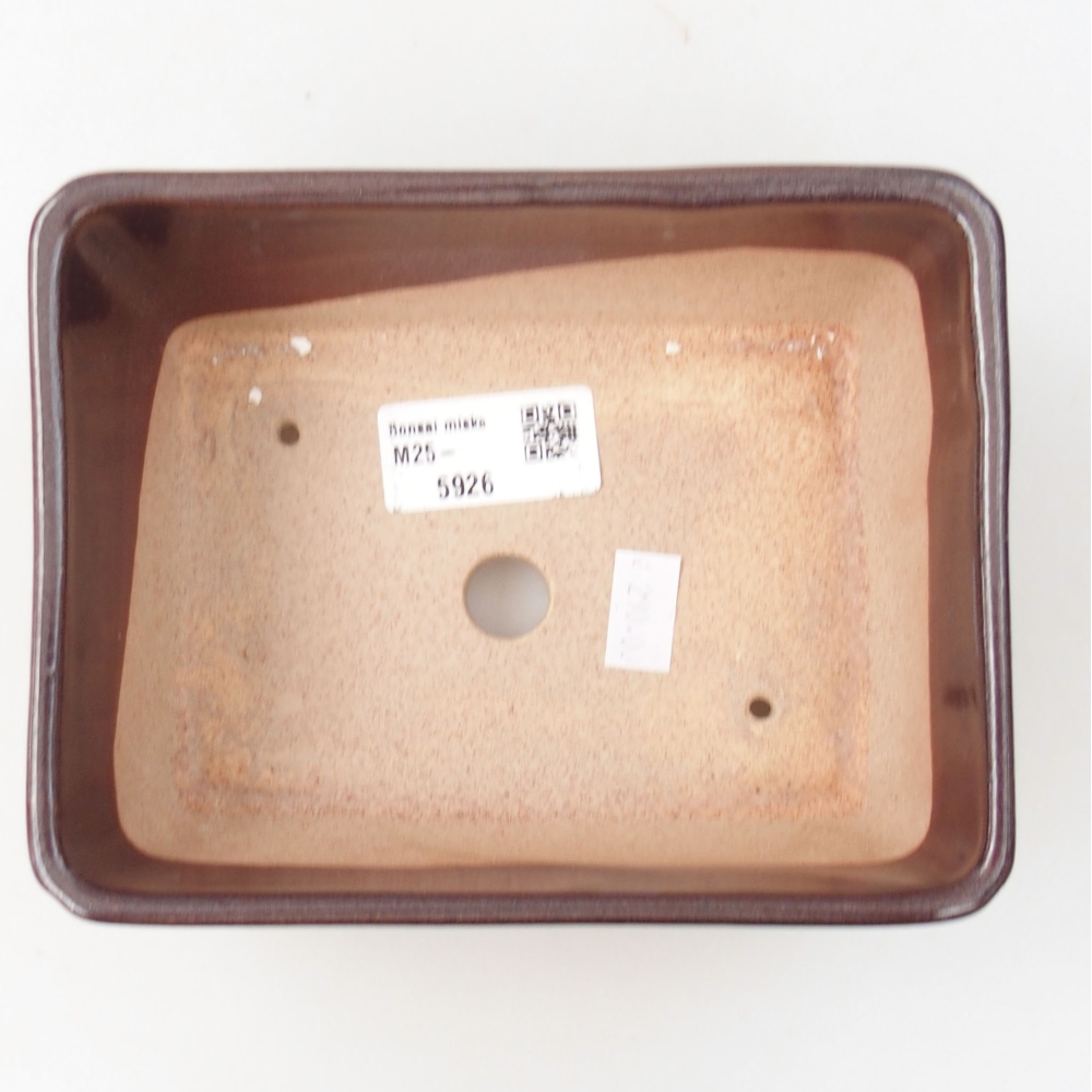 Bonsaischale aus Keramik 15,5 x 12 x 6 cm, Farbe blau