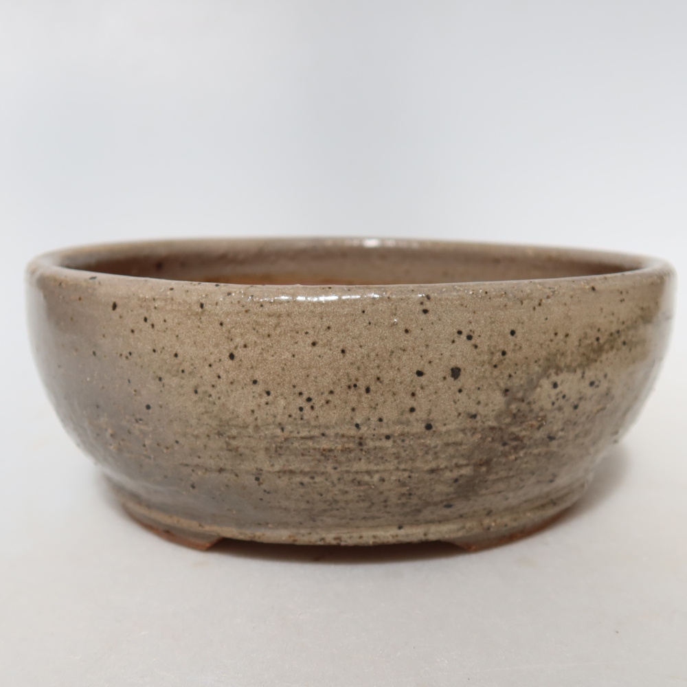 Keramik-Bonsai-Schale, 14 x 14 x 5,5 cm, Farbe: Beige