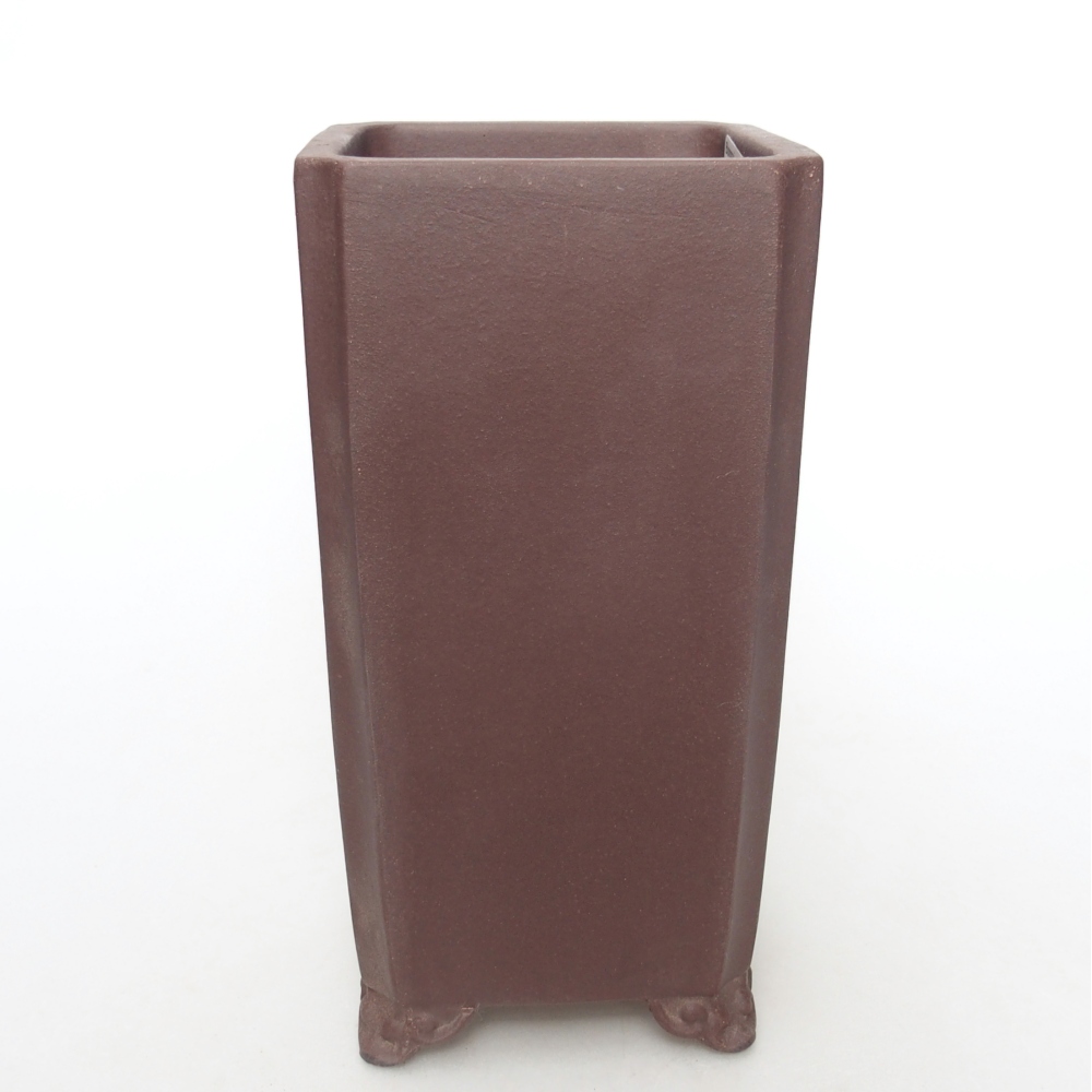 Schale 9 x 9 x 18 cm braun