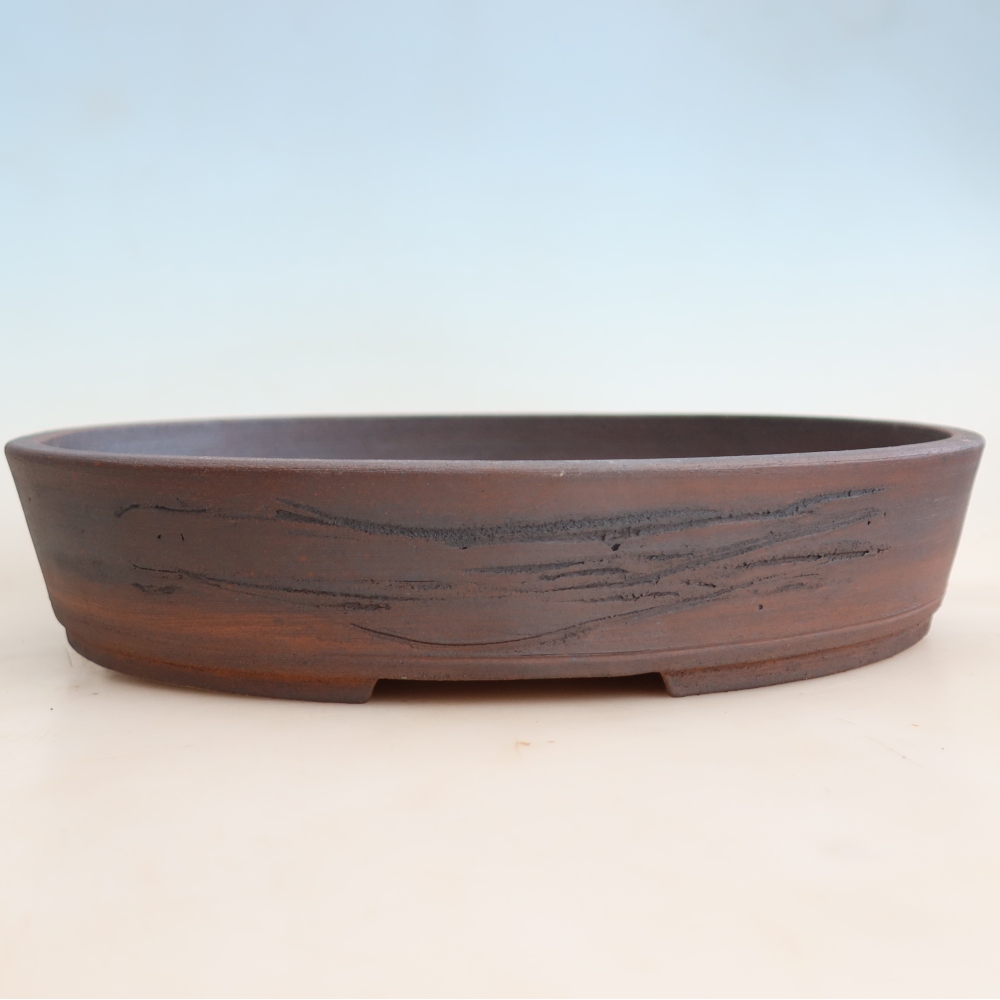 Keramik-Bonsai-Schale 37,5 x 30 x 7 cm, Farbe: braun
