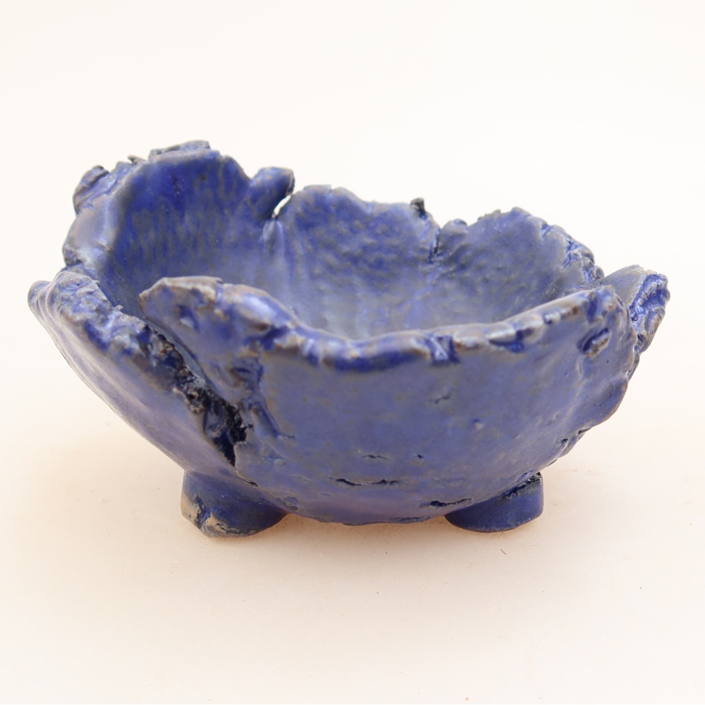 Keramikschale  11,5 x 10,5 x 6,5 cm, Farbe: Blau