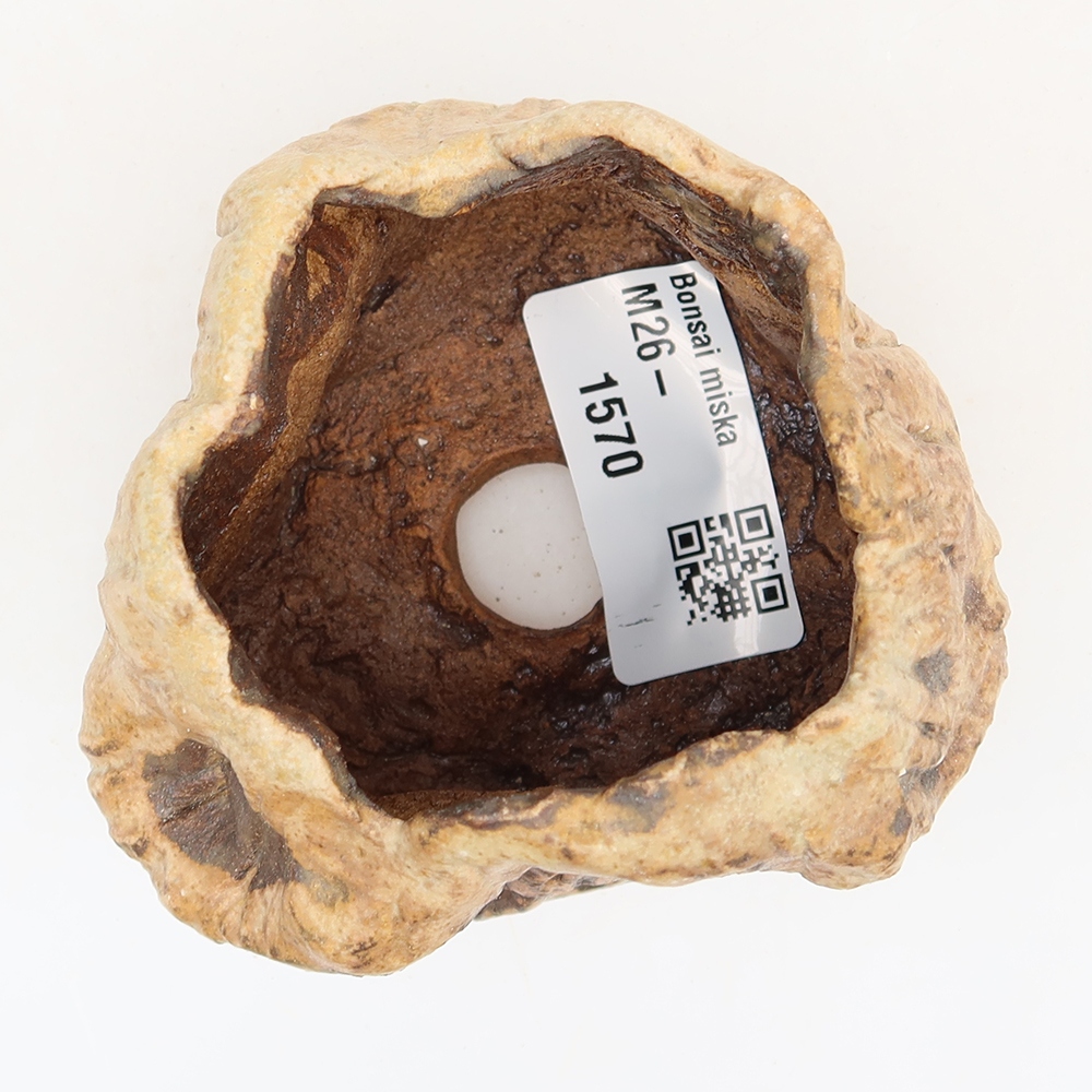 Keramikschale  5,5 x 5,5 x 6 cm, Farbe: braun