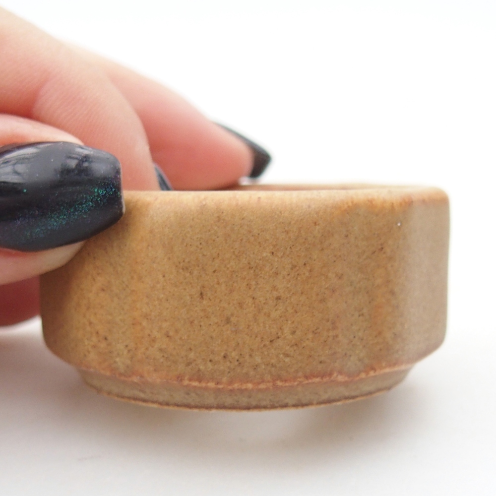 Mini-Bonsaischale 4,5 x 4,5 x 2,5 cm, braun