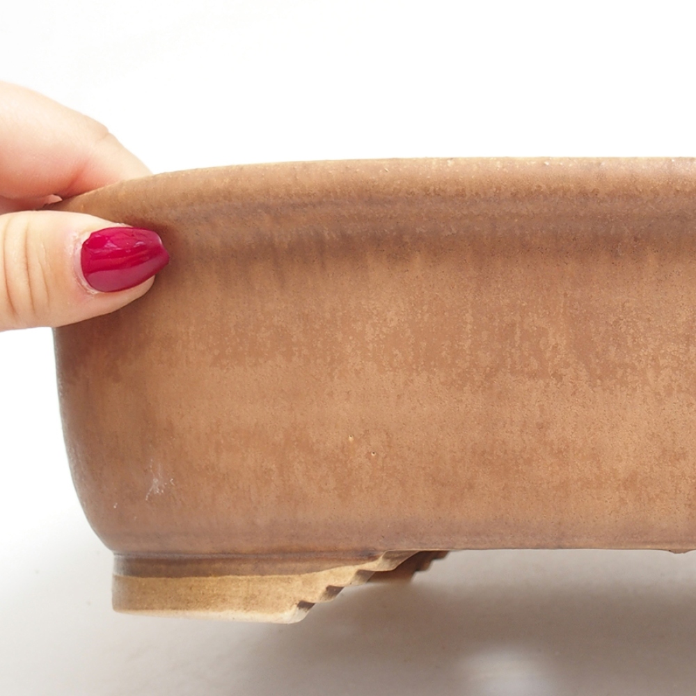 Bonsaischale aus Keramik 25 x 21 x 7,5 cm, rosa