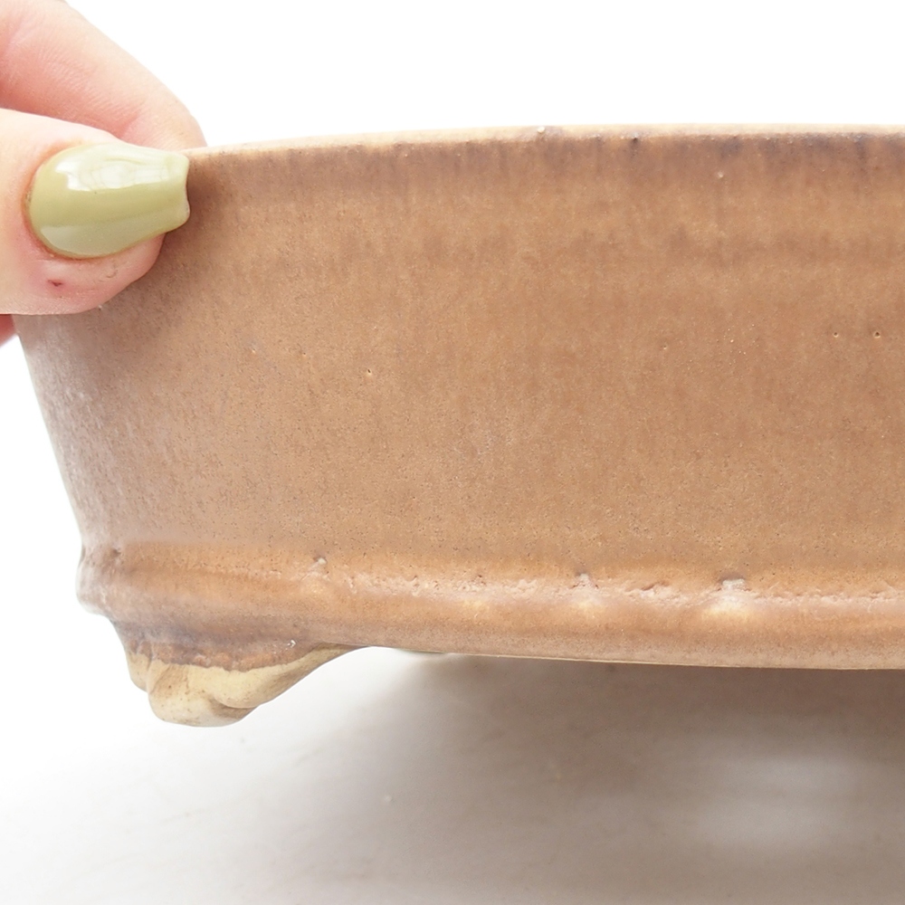 Bonsaischale aus Keramik 21,5 x 21,5 x 6 cm, rosa