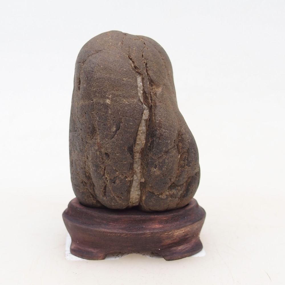Suiseki - Stein mit DAI (Holzsockel)
