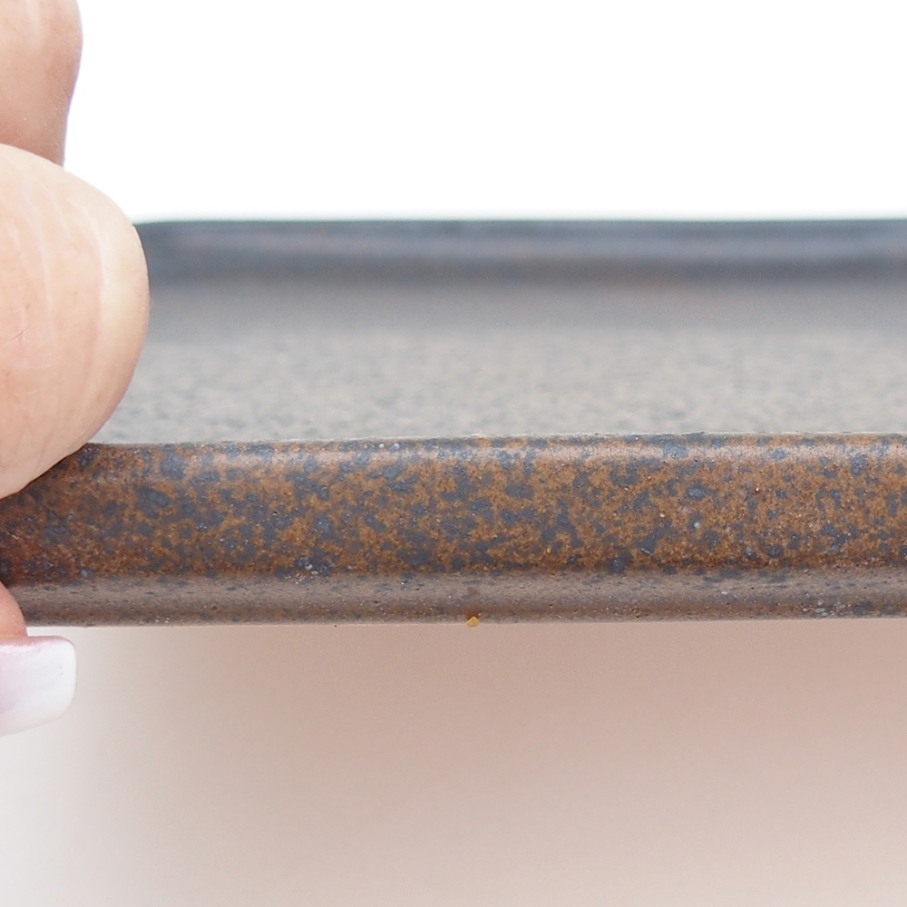 Keramikschale H07 - 28 x 19 x 1,5 cm - braun