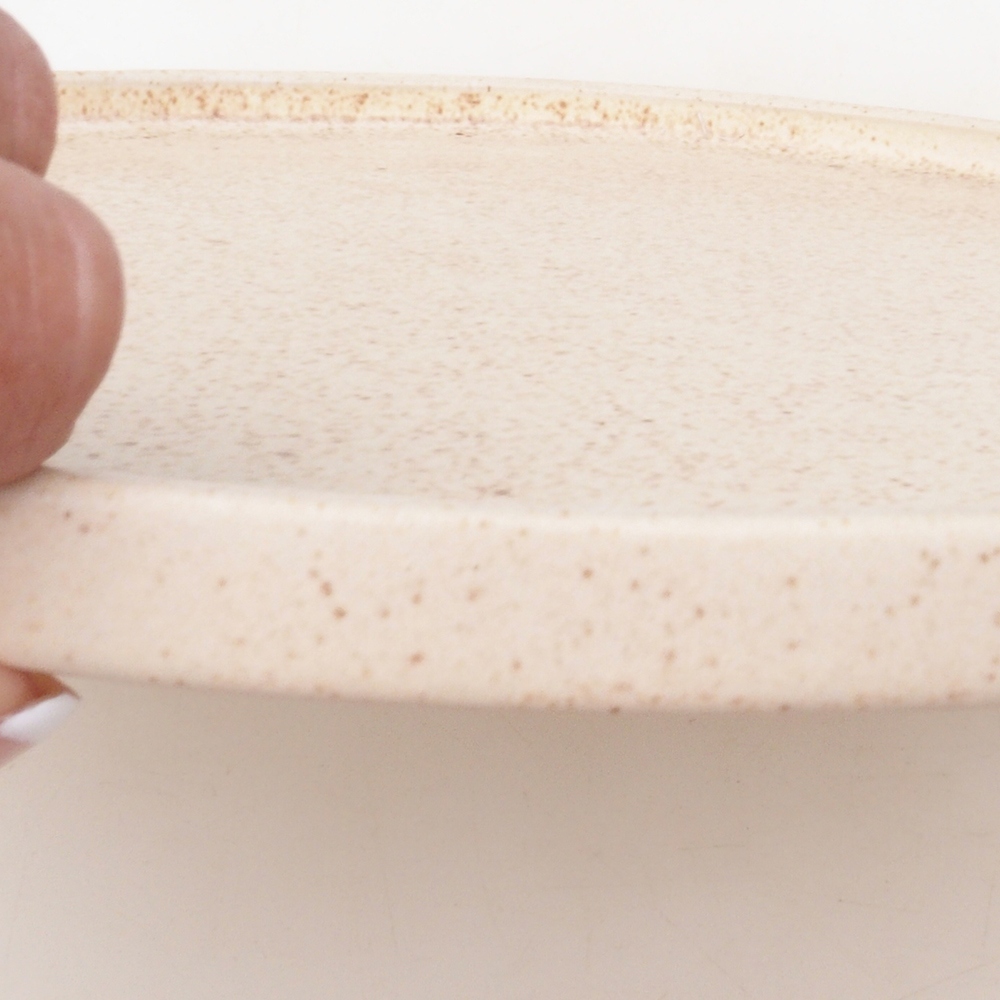 Runde Bonsai-Konsole D7-L - 28 x 28 x 1,5 cm - beige