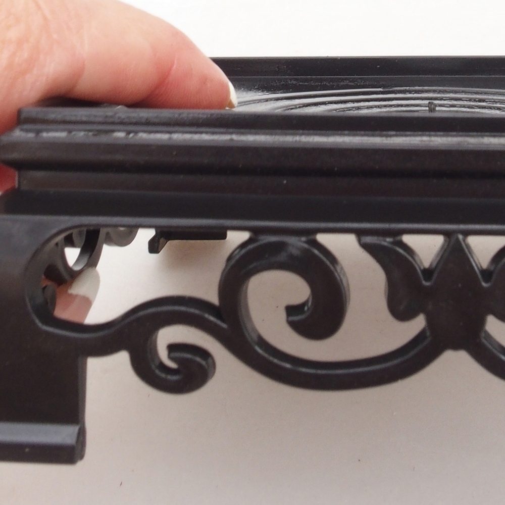 Bonsai-Tisch Kunststoff quadratisch 12,5 x 12,5 x 4 cm, Farbe schwarz