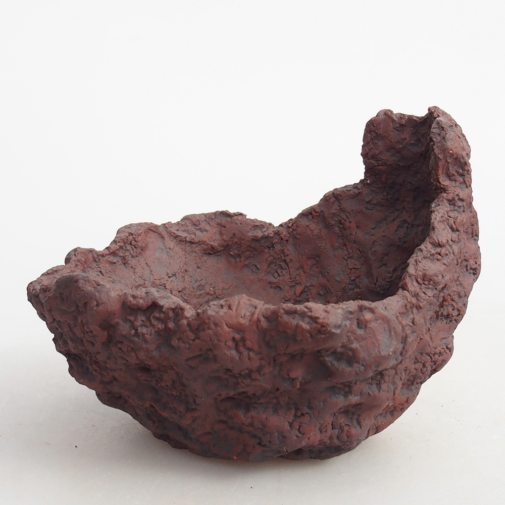 Keramikschale 10 x 8 x 8,5 cm , Farbe braun