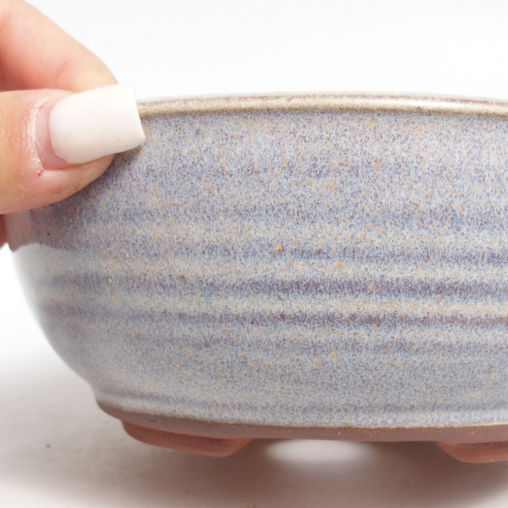 Bonsaischale aus Keramik 15 x 15 x 6 cm, Farbe blau