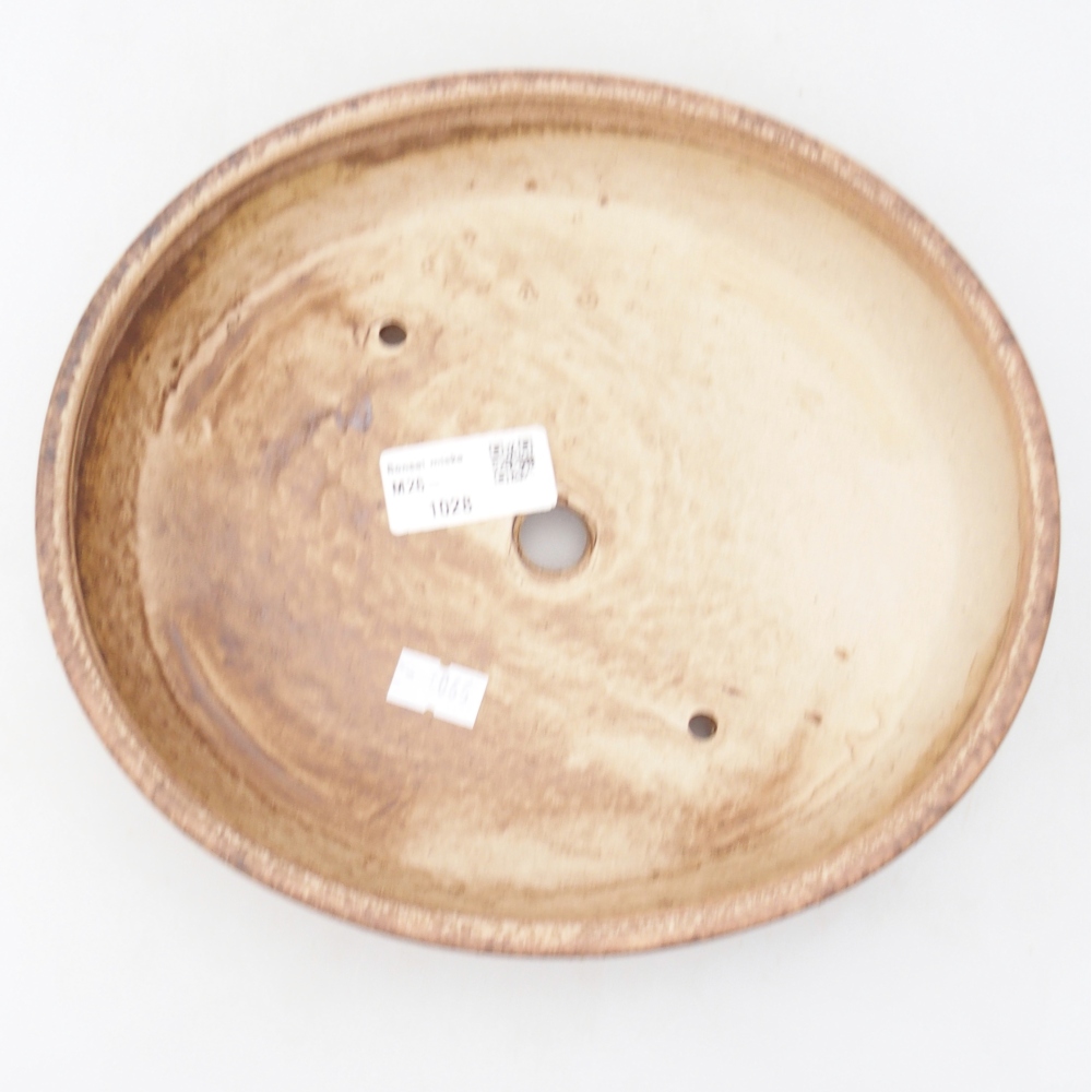 Bonsaischale aus Keramik 22,5 x 20 x 4,5 cm, rosa