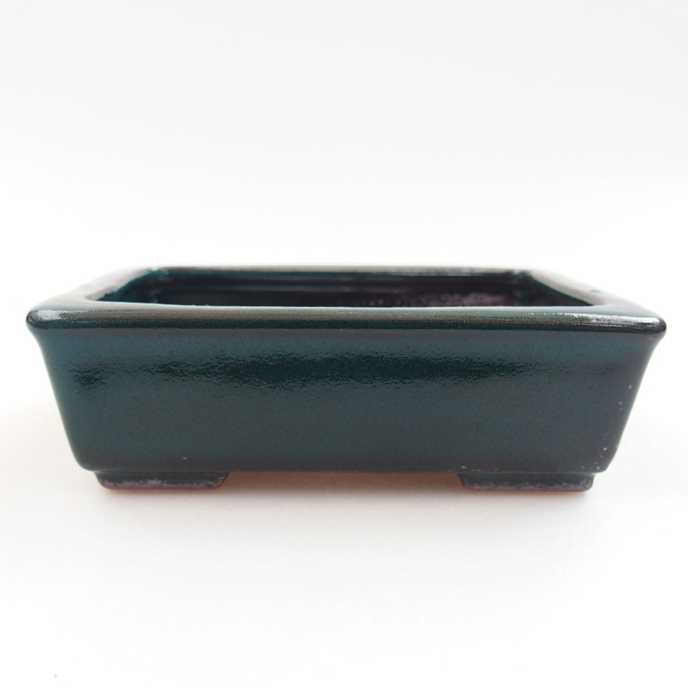 Bonsaischale aus Keramik 15,5 x 12 x 6 cm, Farbe blau