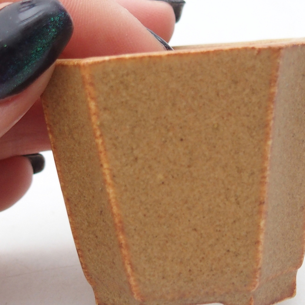 Mini-Bonsaischale 4,5 x 4,5 x 4 cm, braun