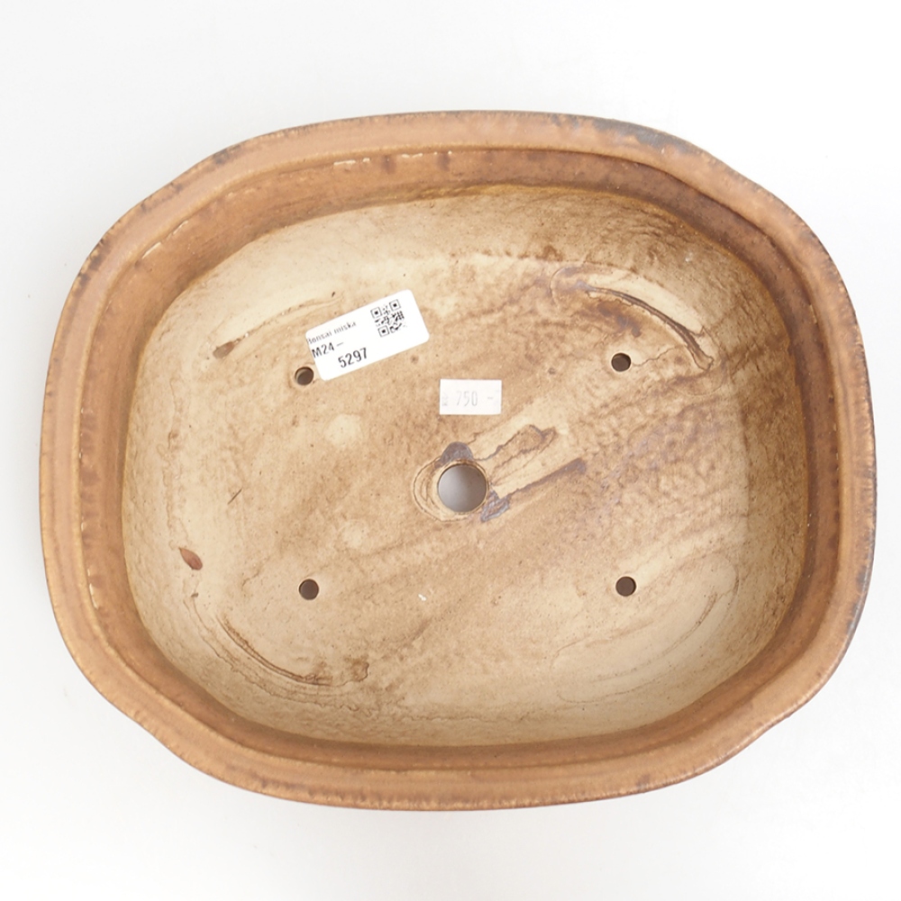 Bonsaischale aus Keramik 25 x 21 x 7,5 cm, rosa