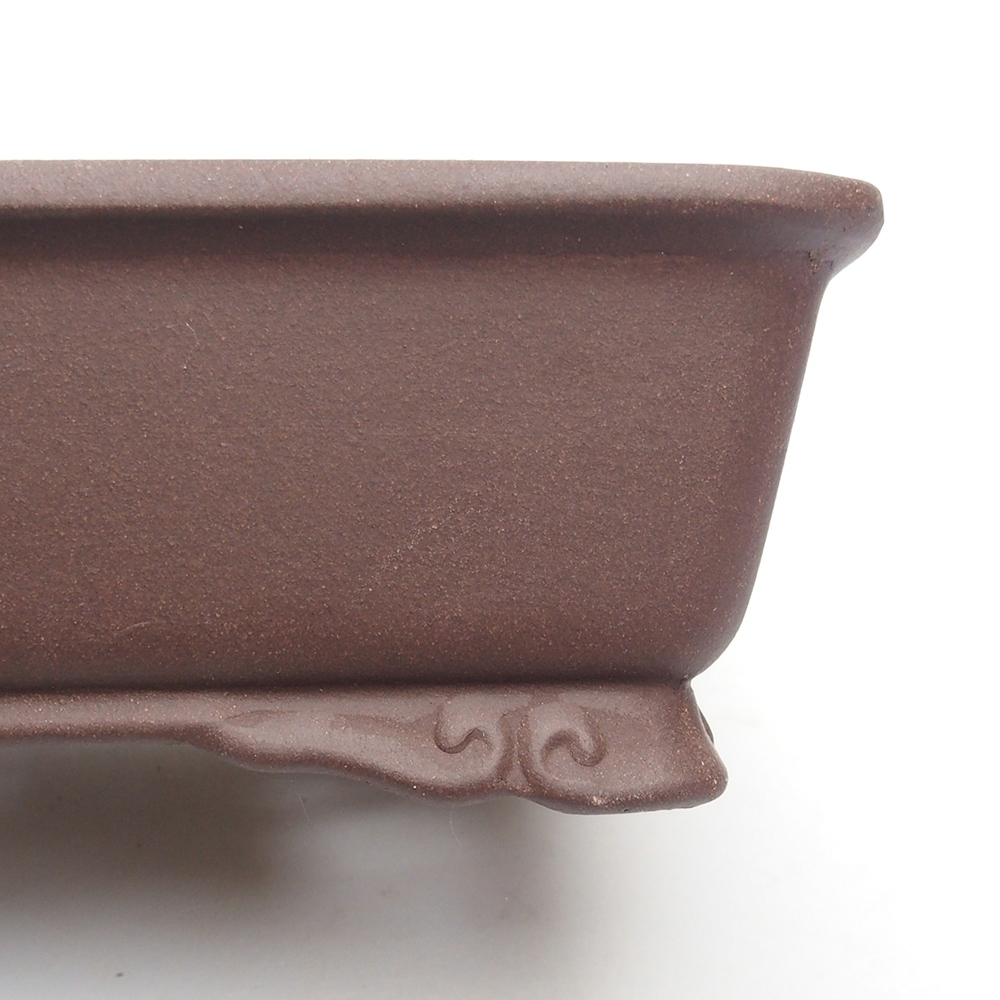 Schale 20,5 x 17 x 7 cm braun