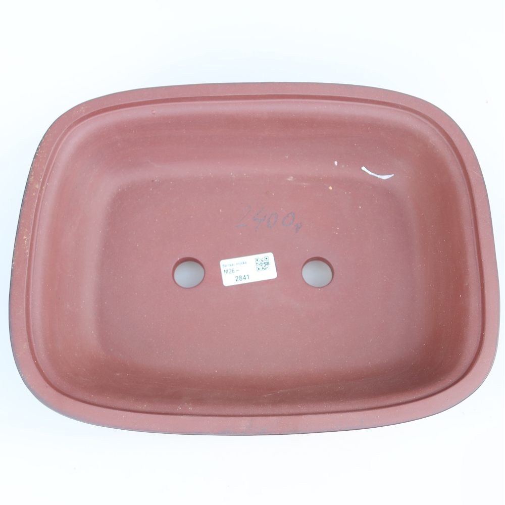 Keramikschale  32 x 24,5 x 8,5 cm , Farbe: Ziegelrot