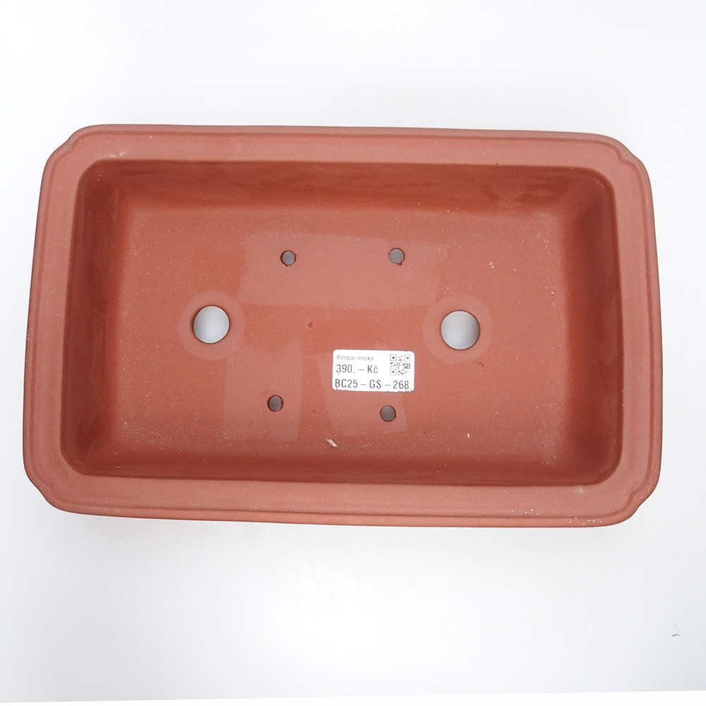 Schale 28 x 18 x 7,5 cm ziegelfarben