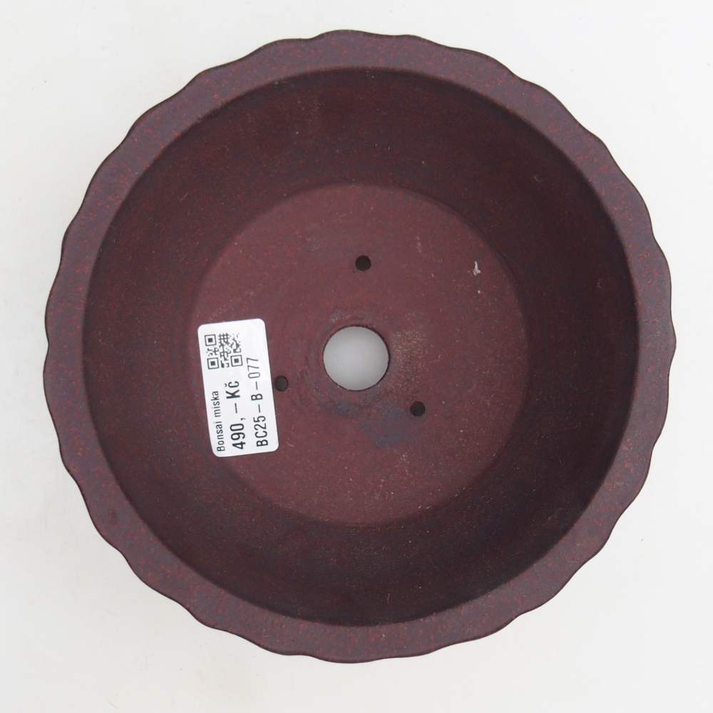 Bonsaischale aus Keramik 16 x 16 x 7 cm, braun