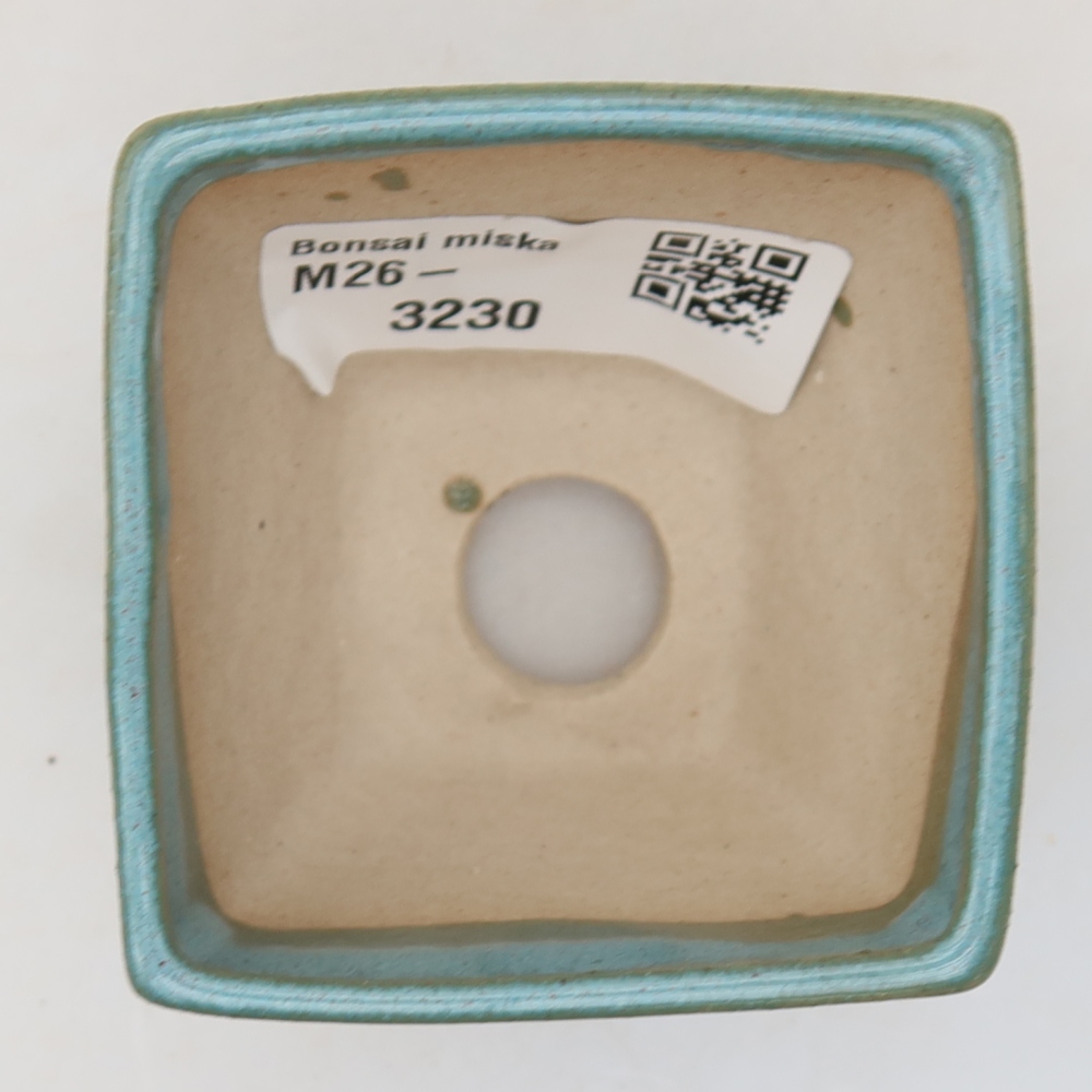 Bonsaischale aus Keramik 5,5 x 5,5 x 4,5 cm, Farbe blau