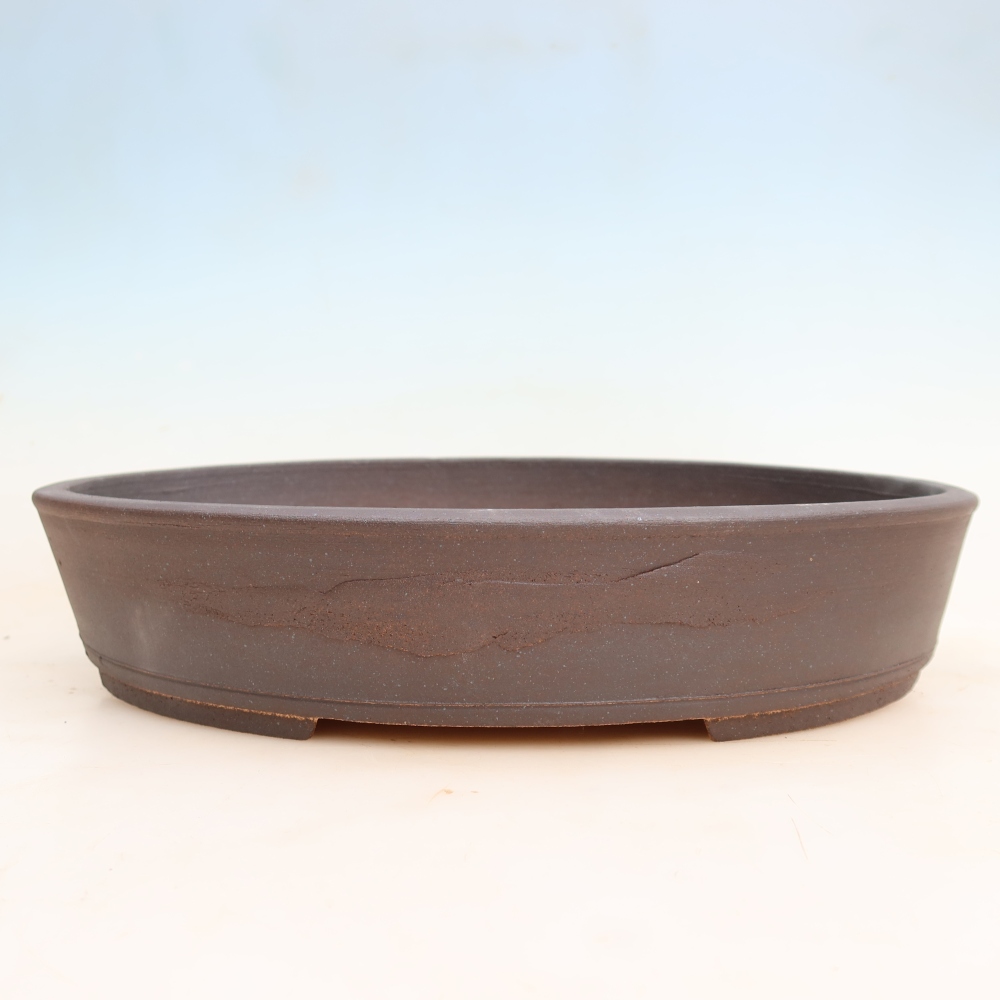 Keramik-Bonsai-Schale 38 x 30,5 x 7,5 cm, Farbe: braun