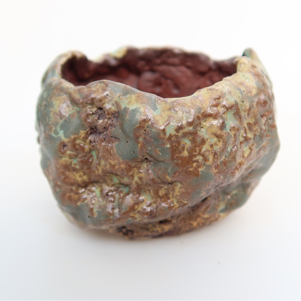 Keramikschale  7 x 6,5 x 5,5 cm, Farbe: grün