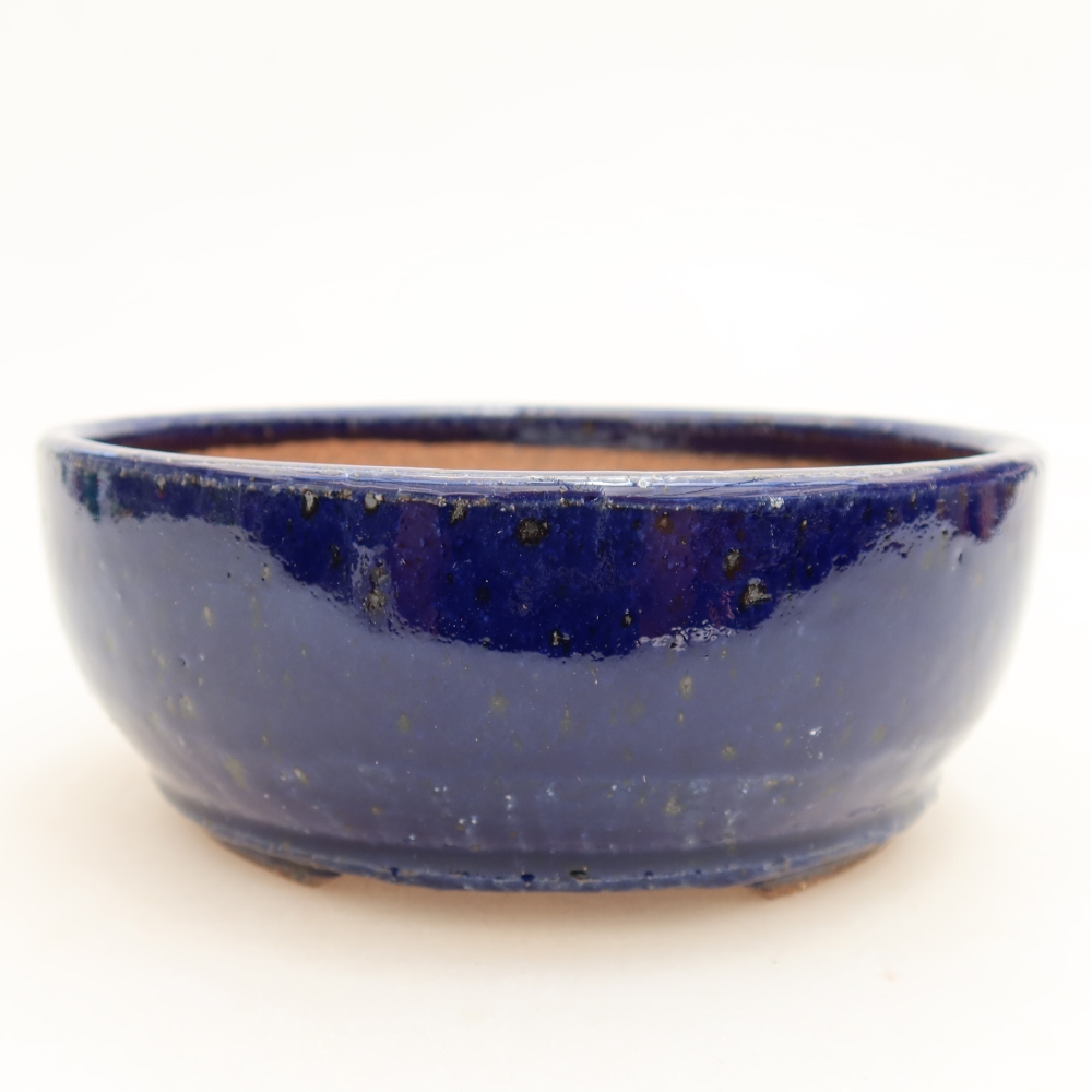 Bonsaischale aus Keramik 13,5 x 13,5 x 5 cm, Farbe blau