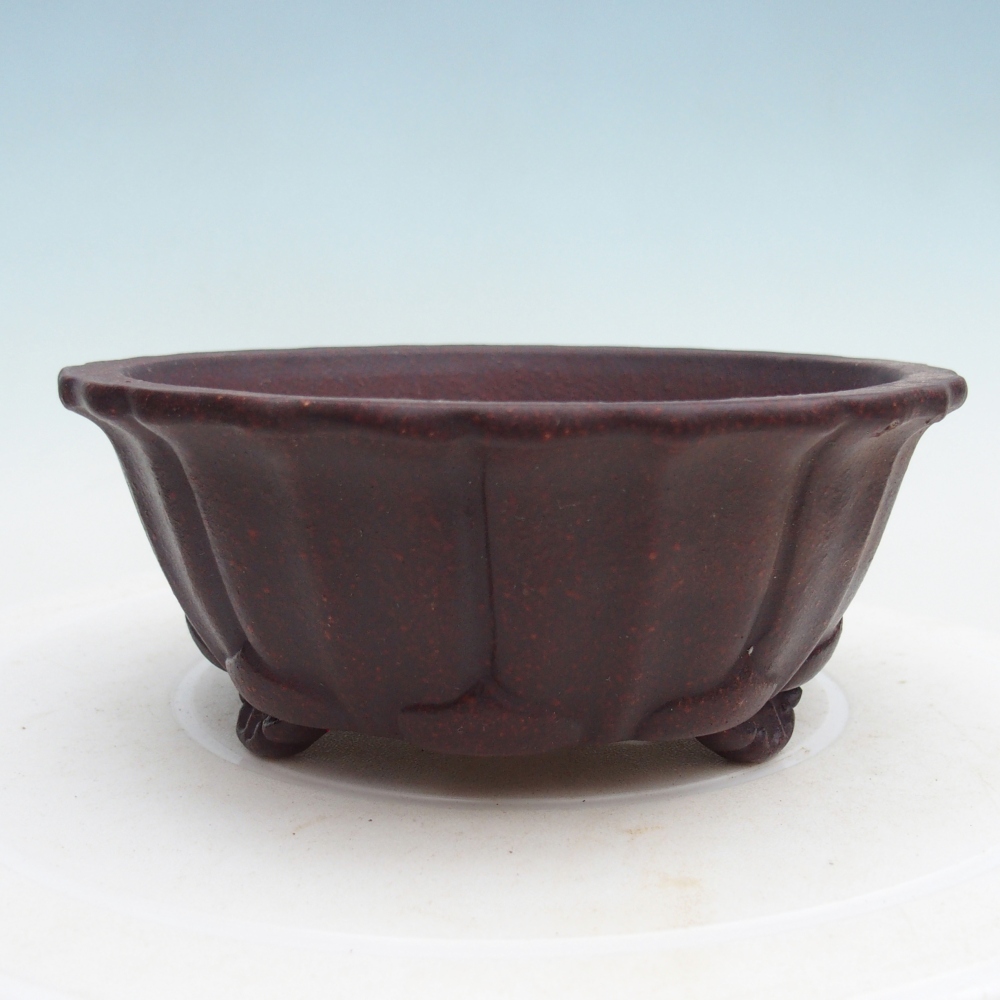 Bonsaischale aus Keramik 16 x 16 x 7 cm, braun