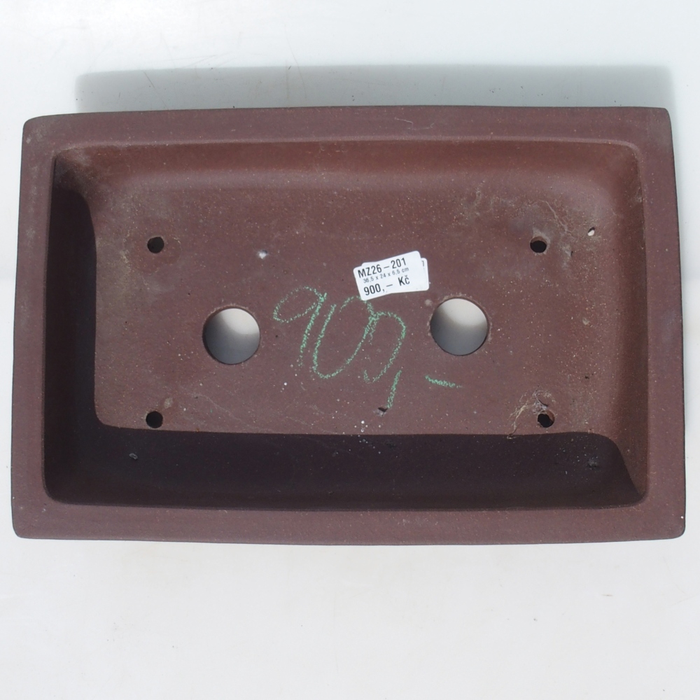 Bonsaischale 36,5 x 24 x 6,5 cm Birke braun