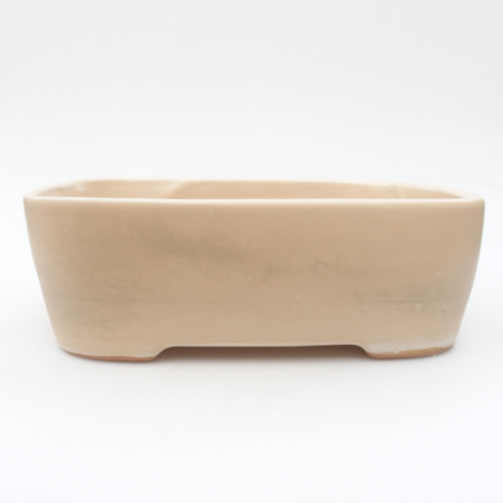 Bonsaischale aus Keramik 23 x 18 x 7,5 cm, Farbe beige