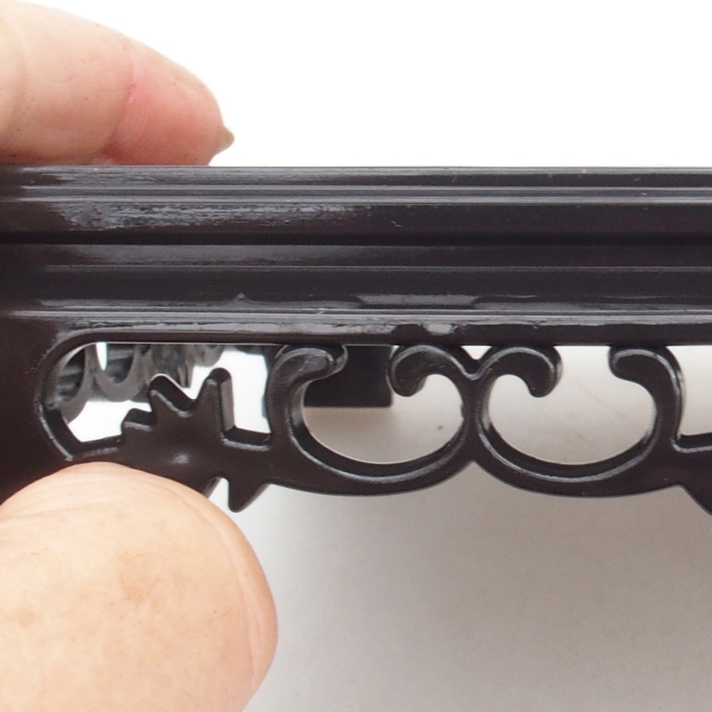 Bonsai Tisch Kunststoff Rechteck 27 x 17,5 x 4 cm, schwarz