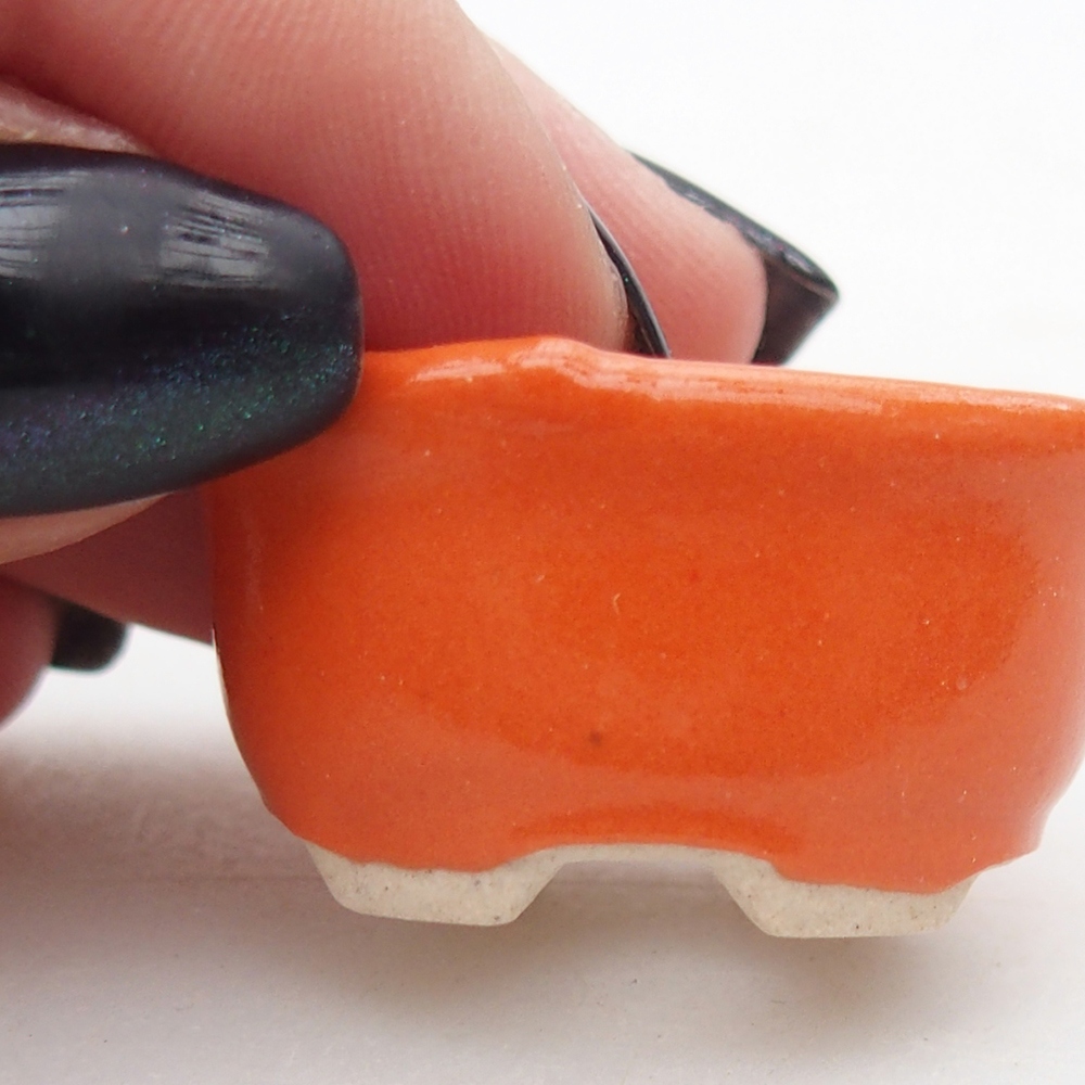Mini-Bonsaischale 3 x 2,5 x 2 cm, orange