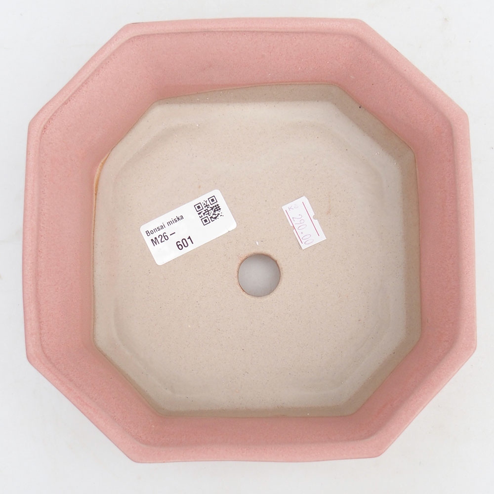 Bonsaischale aus Keramik 17,5 x 17,5 x 6 cm, rosa