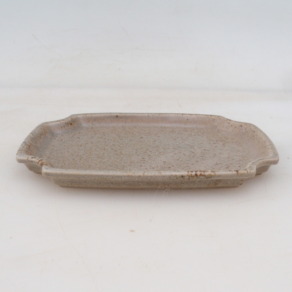 Keramische Untertasse H01 - 11,5 x 8 x 0,5 cm - beige