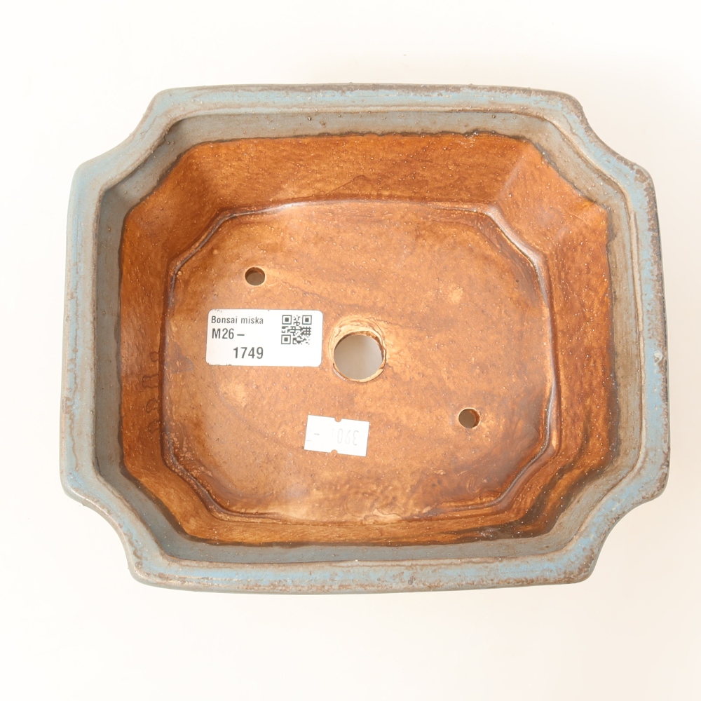 Keramik-Bonsai-Schale 18 x 15 x 6 cm, Farbe: Rosa