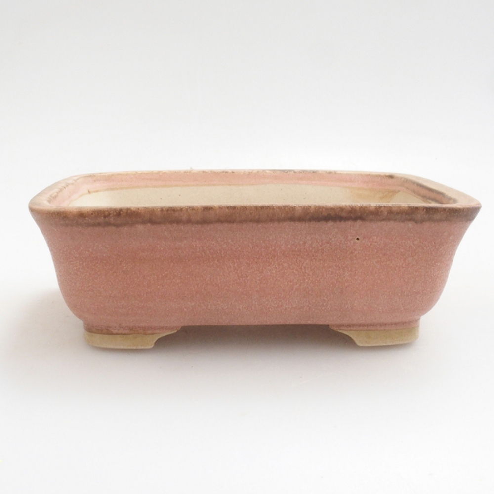 Bonsaischale aus Keramik 10 x 8,5 x 4 cm, braun