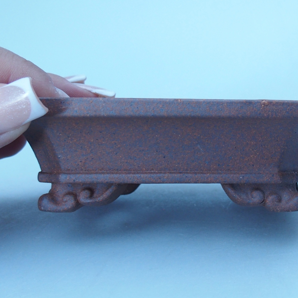 Schale 11 x 8,5 x 3,5 cm braun